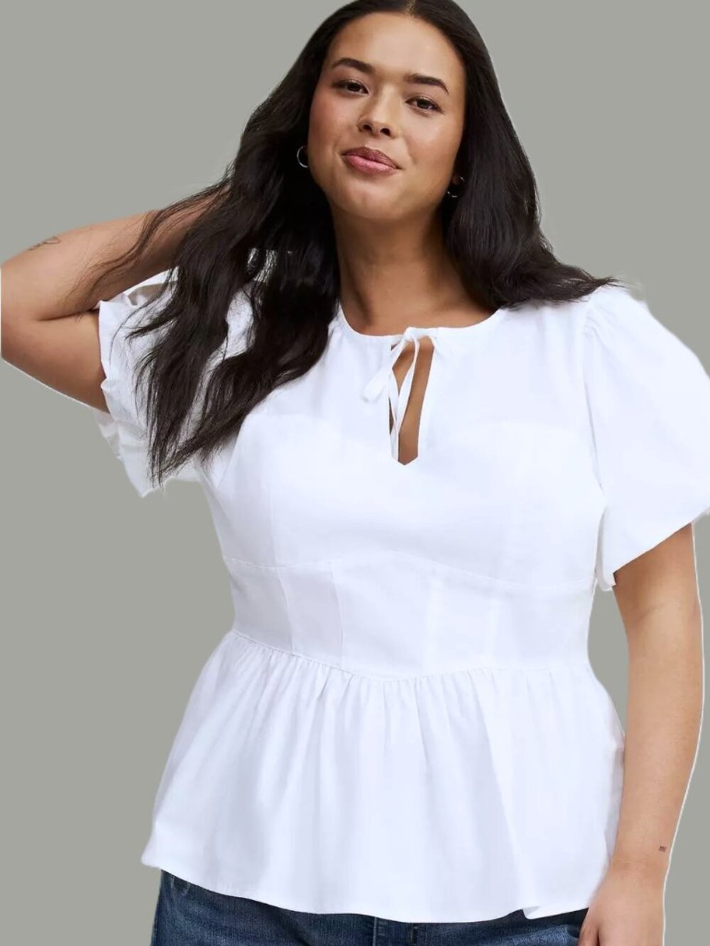 TORRID Peplum Sweetheart Top. Plus Size 4